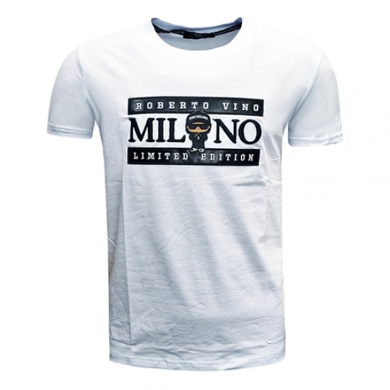 Мъжка Тениска Milano бяла 6584